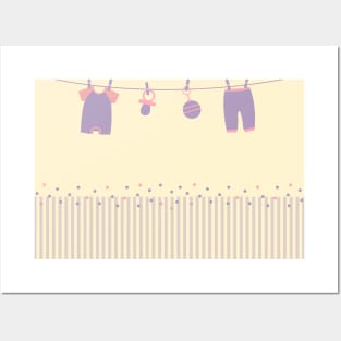 Birth Infant Announcement Posters and Art